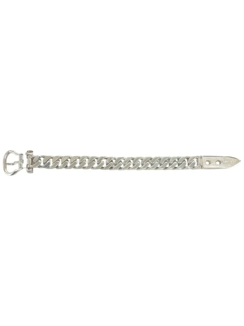 Hermes Vintage Boucles Sellier MM Bracelet 925 Sterling Silver